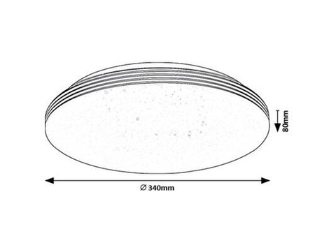 Lampa sufitowa Rabalux Oscar2 71179 biały