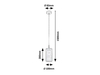 Lampa wisząca Rabalux Callia 3018 popielaty