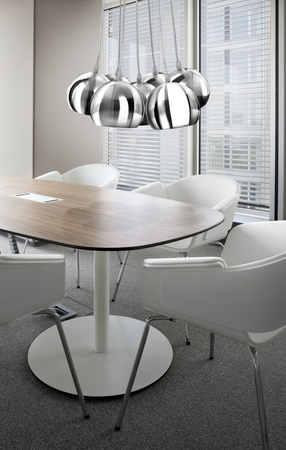 Lampa wisząca NOA 7 CHROME Azzardo AZ1043 biały/chrom