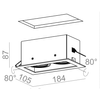 Oprawa podtynkowa AQform 36812-0000-U8-PH-12 SQUARES 50x2 230V Czarny struktura