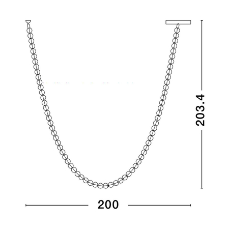 Lampa wisząca Luces Exclusivas LE44207 złoty i odcienie złota