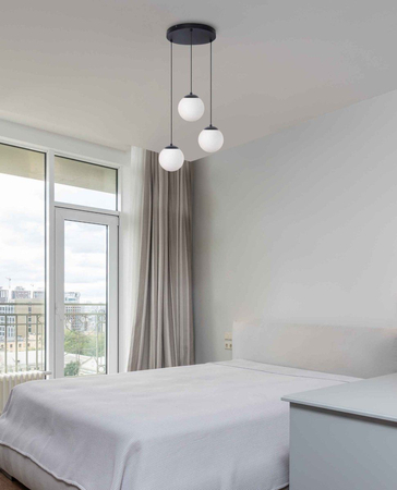 Lampa wisząca CAMINA Kaja K-4746 biały/czarny