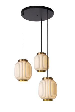Lampa wisząca Lucide GOSSE 13435/03/31 biały/złoty