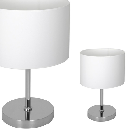 Milagro Lampka stołowa Casino Biały / Chrom 1xE27 ML6375 Biel / Chrom