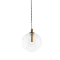 Lampa wisząca Abigali GLOBO2 G4 ⌀120mm szklana, złote elementy