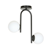 Lampa sufitowa KALF 2 BLACK Emibig 1030/2 biały/czarny
