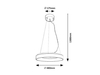 Lampa wisząca Rabalux Ceilo 72002 biały