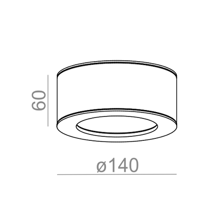 Lampa natynkowa AQForm Only Round 6 LED 230V Hermetic Surface Szary