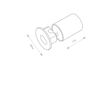 Lampa zewnętrzna schodowa wpuszczana OIA LED Nowodvorski 9102 czarny