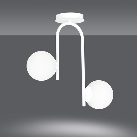 Lampa sufitowa KALF 2 WHITE Emibig 1031/2 biały