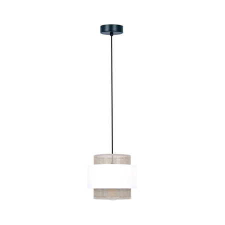 Lampa wisząca CEZAR Kaja K-5270 biały/beżowy