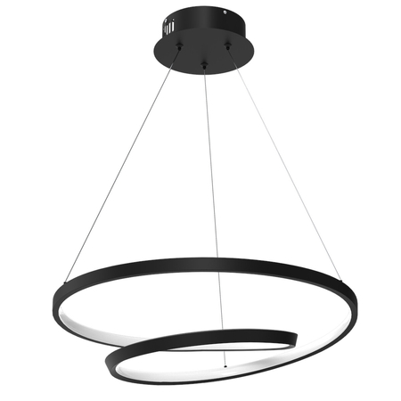 Milagro Lampa wisząca LUCERO BLACK 48W LED ML7948 CZARNY