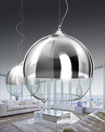 Lampa wisząca SILVER BALL 35 Azzardo AZ0732 chrome