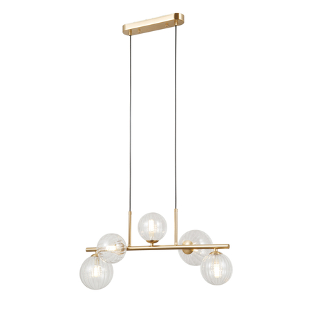 Lampa wisząca Italux Toledo PND-40717-5-HBR Złoty