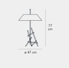 Lampa stołowa Fontana Arte F418805150CBNE Ashanghai