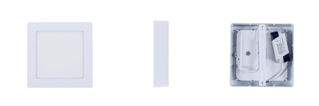 Plafon LED Greenie SOLID kwadratowy metalowy 170x170 12W CW