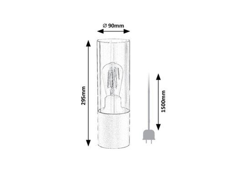 Lampa stołowa Rabalux Ronno 74050 czarny