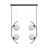 Lampa wisząca HELIX Zuma Line 5016 biały/czarny