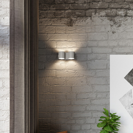 Sollux Lighting Kinkiet ORBIS 2 szary SL.0661