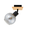 Lampa sufitowa Italux SPL-67535-1-BK-WO Czarny, drewniany