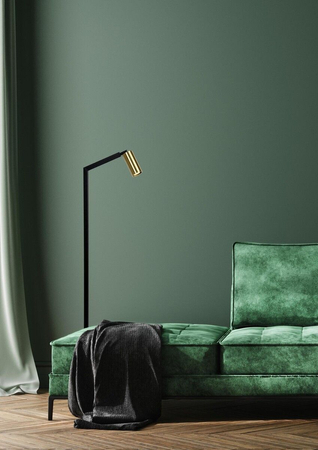 Lampa podłogowa Lucide SYBIL 45799/01/30 czarny/złoty