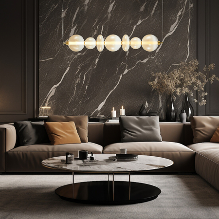 Milagro Lampa wisząca DAPHNE AMBER 40W ML0349 ZŁOTY