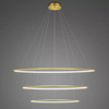Lampa wisząca Ledowe Okręgi No.3 Φ100 cm in 2700k złota Altavola Design