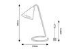 Lampa stołowa Rabalux Monty 3089 biały