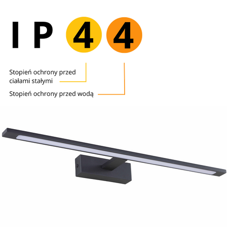 Kinkiet Isla XXL CCT 1xLED czarny IP44 GS-LWB-32W BK CCT