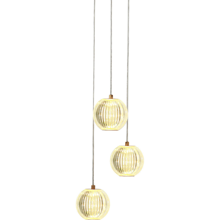 Light Prestige Lampa wisząca Brillant 3 złota LED CCT LP-3303/3P GD