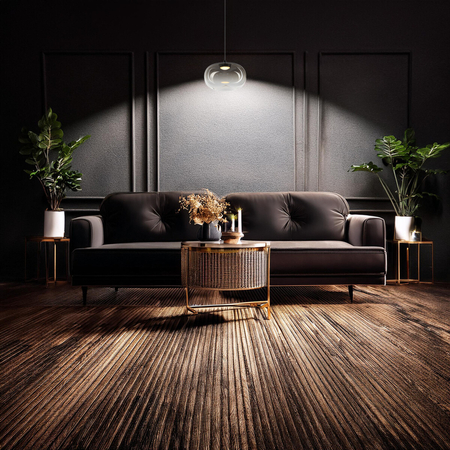 Milagro Lampa wisząca VASO 1 SMOKED 4W ML1397 CZARNY