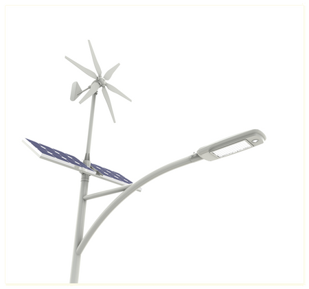 Lampa uliczna hybrydowa LED Greenie WS-G06-80W Windsun z czujnikiem ruchu PIR i Bluetooth