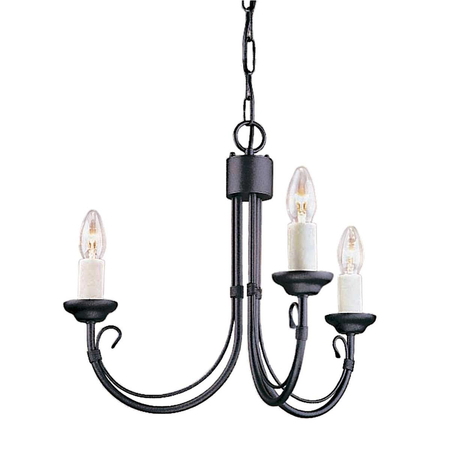 Żyrandol Elstead Lighting Chartwell czarny CH3-BLACK