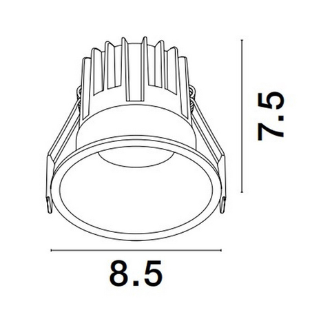 Oczko Luces Exclusivas ARAMIEL LE65102 czarny