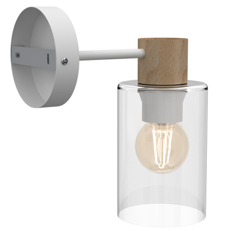 Milagro Kinkiet MADERA 1xE27 MLP8553 BIAŁY