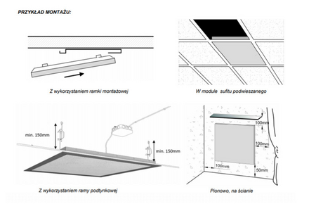 Panel grzewczy na podczerwień Greenie PWF1000 Wall Structure Series 1000W