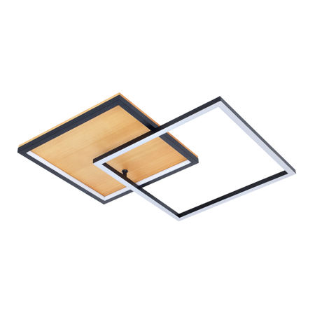 Plafon Italux Noris PLF-82738-28W-WO Czarny piaskowany