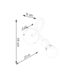 Sollux Lighting Kinkiet LEVAR czarny SL.1454