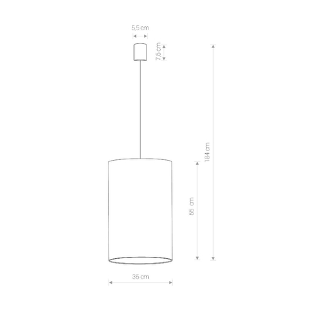 Lampa wisząca Nowodvorski 8444 BARREL L PINK
