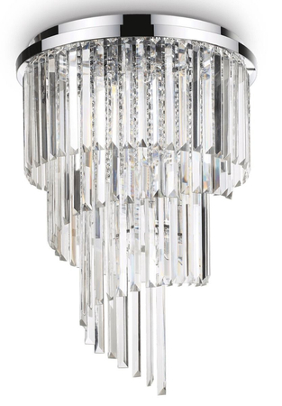 Plafon Ideal Lux 168937 Carlton PL12 Cromo