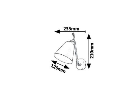 Kinkiet Rabalux Alder 5375 czarny