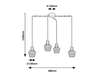 Lampa wisząca Rabalux Belano 3540 czarny