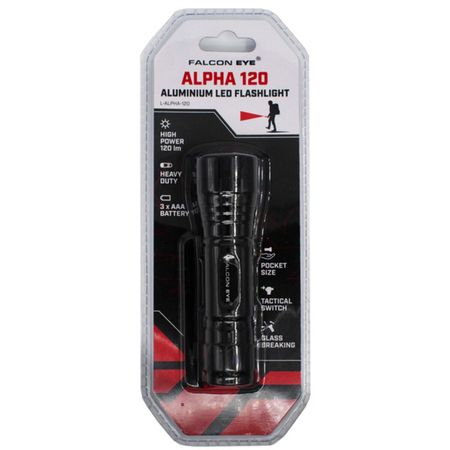 Latarka ręczna Falcon Eye ALPHA L-ALPHA-120 czarny
