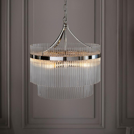 Lampa wisząca Endon Lighting Marietta 104112 nikiel