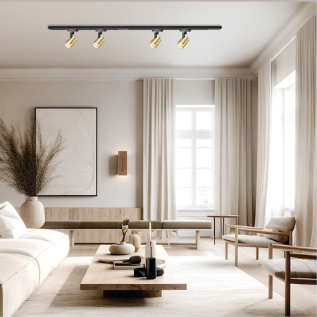 Milagro Zestaw Volf Track Złoty 4xGU10 1,5m ML0686 ZŁOTY