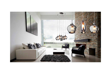 Lampa wisząca Azzardo AZ2148 Amber Milano 1 chrome