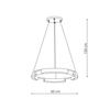 Light Prestige Lampa wisząca Tura 60 cm złota LED CCT LP-9786/1P 60cm GD