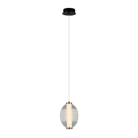 Lampa wisząca Italux Rinot PND-45372-1-WH-CL Czarny, biały, przezroczysty