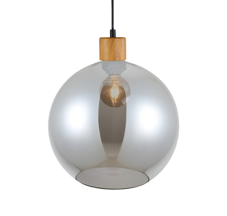 Lampa wisząca Italux Potan PND-67497-WO-SG Drewniany, czarny