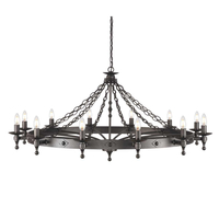 Żyrandol Elstead Lighting Warwick grafitowy WR12-GRAPHITE